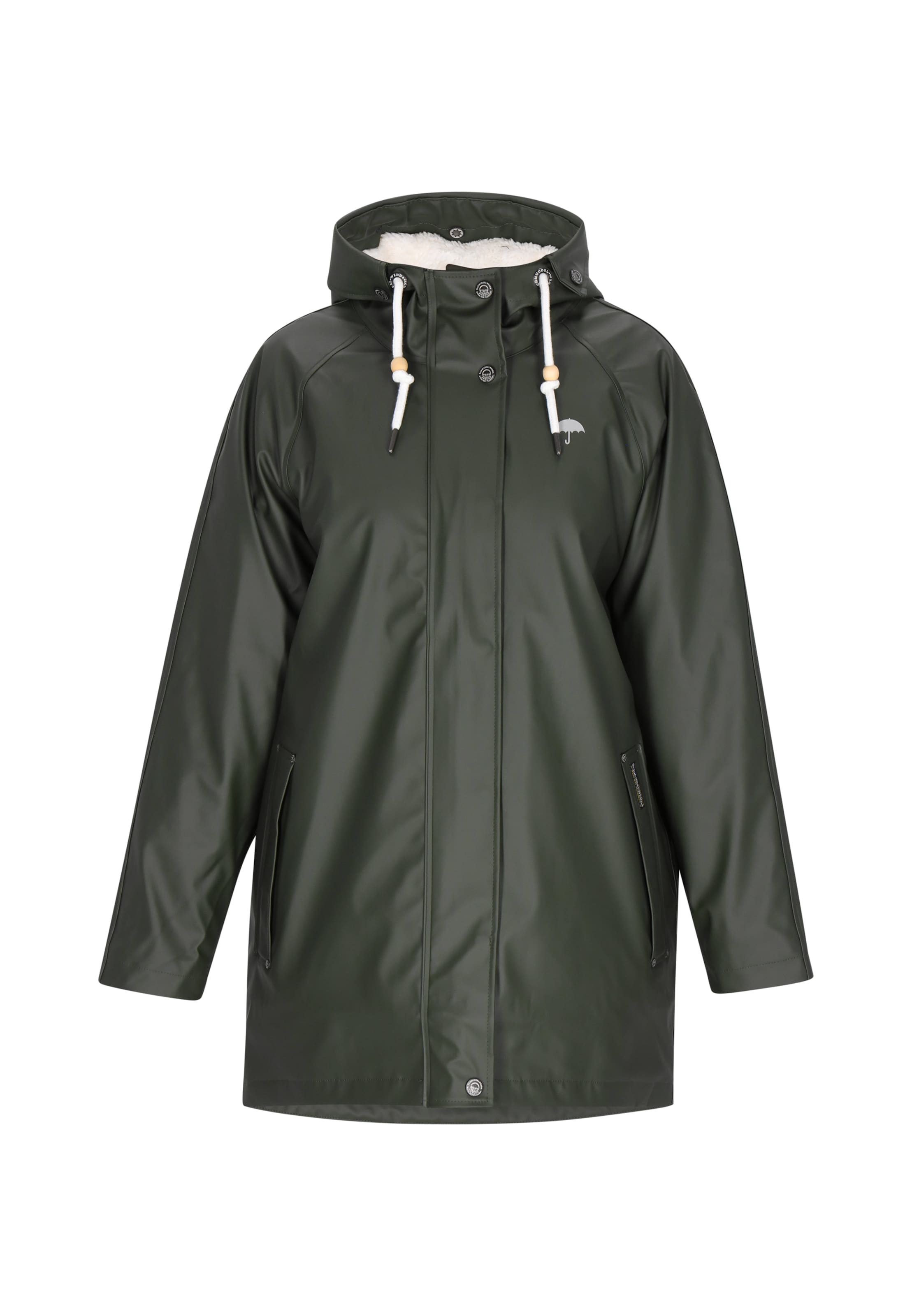 Schmuddelwedda Prechodná bunda - Zelená: predná strana