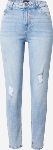 Coupe slim Jean 'Kesia' PIECES en bleu : devant