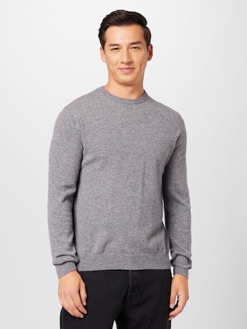 UNITED COLORS OF BENETTON Regular fit Sweater in Grey: front