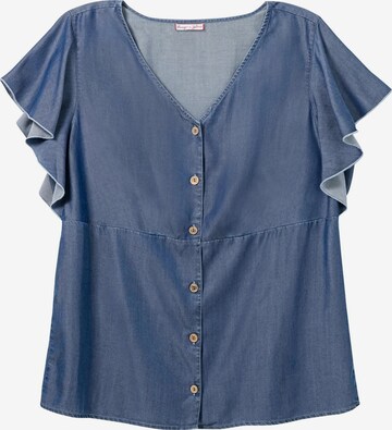 sheego by Joe Browns Bluse in Blau: predná strana