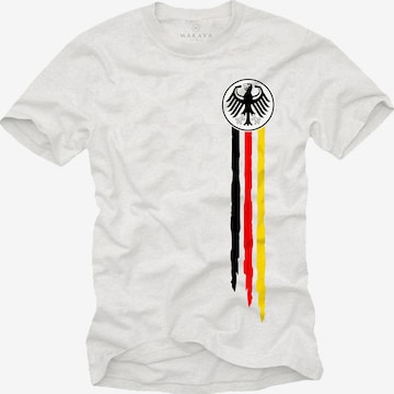 MAKAYA Shirt 'Bundesadler' in White: front