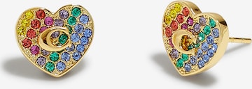 COACH Earrings 'Pave Heart' in Gold