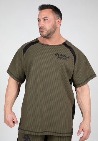 Gorilla Wear Performance Shirt 'Augustine Old School' in Green: front