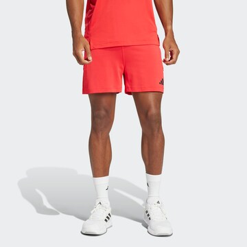 ADIDAS PERFORMANCE Слим Спортивные штаны 'Airchill' в Красный: спереди
