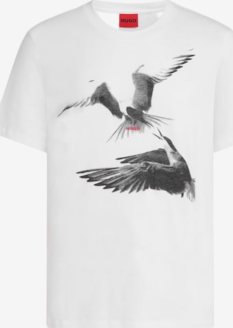 T-Shirt 'Dirunn' HUGO en blanc : devant
