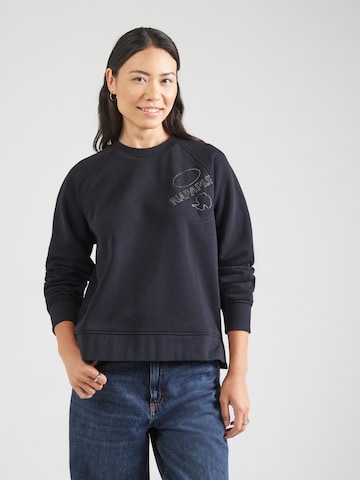 NAPAPIJRI Collegepaita 'BELINE' värissä musta: etupuoli