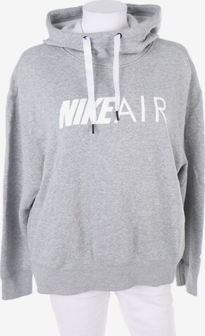 NIKE Sweatshirt & Zip-Up Hoodie in S in Grey: front