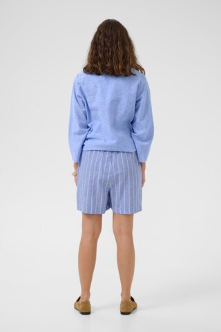 CULTURE Loosefit Kalhoty 'CUarletty' – modrá