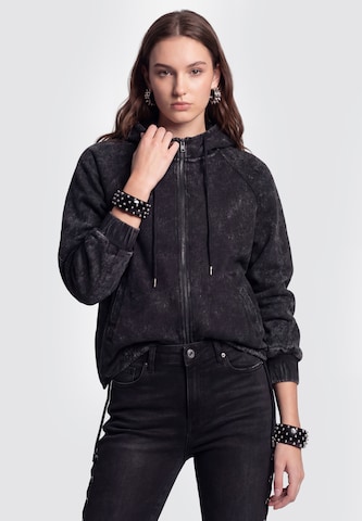 Sweat-shirt myMo ROCKS en noir : devant