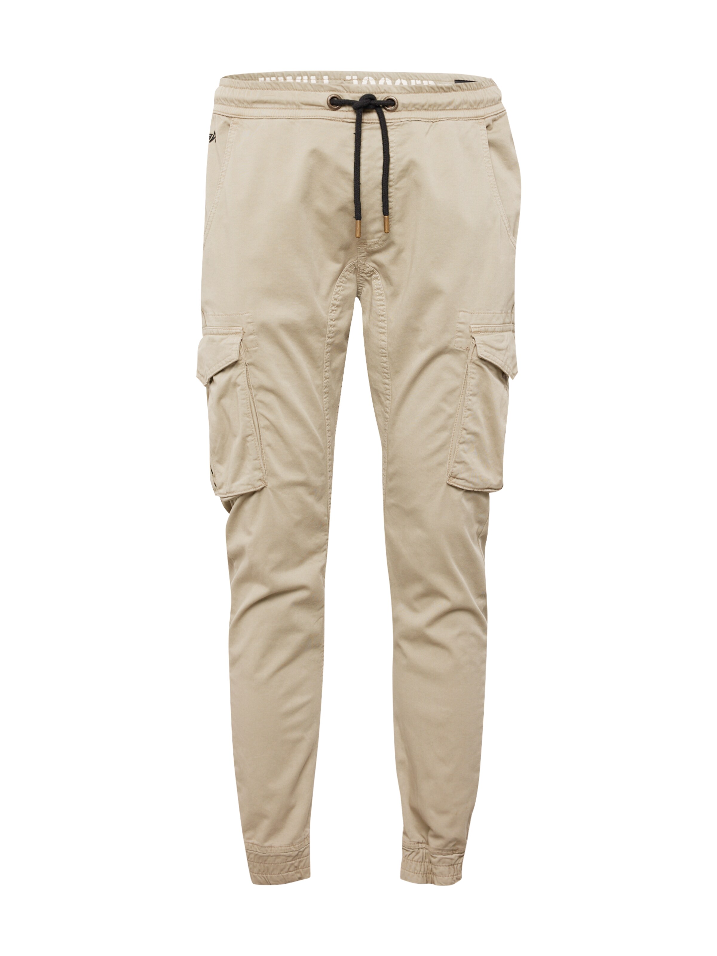 ALPHA INDUSTRIES Cargo trousers in Beige: front
