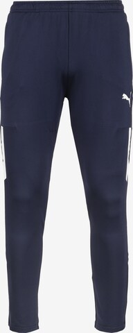 PUMA Slimfit Sportbroek in Blauw: voorkant