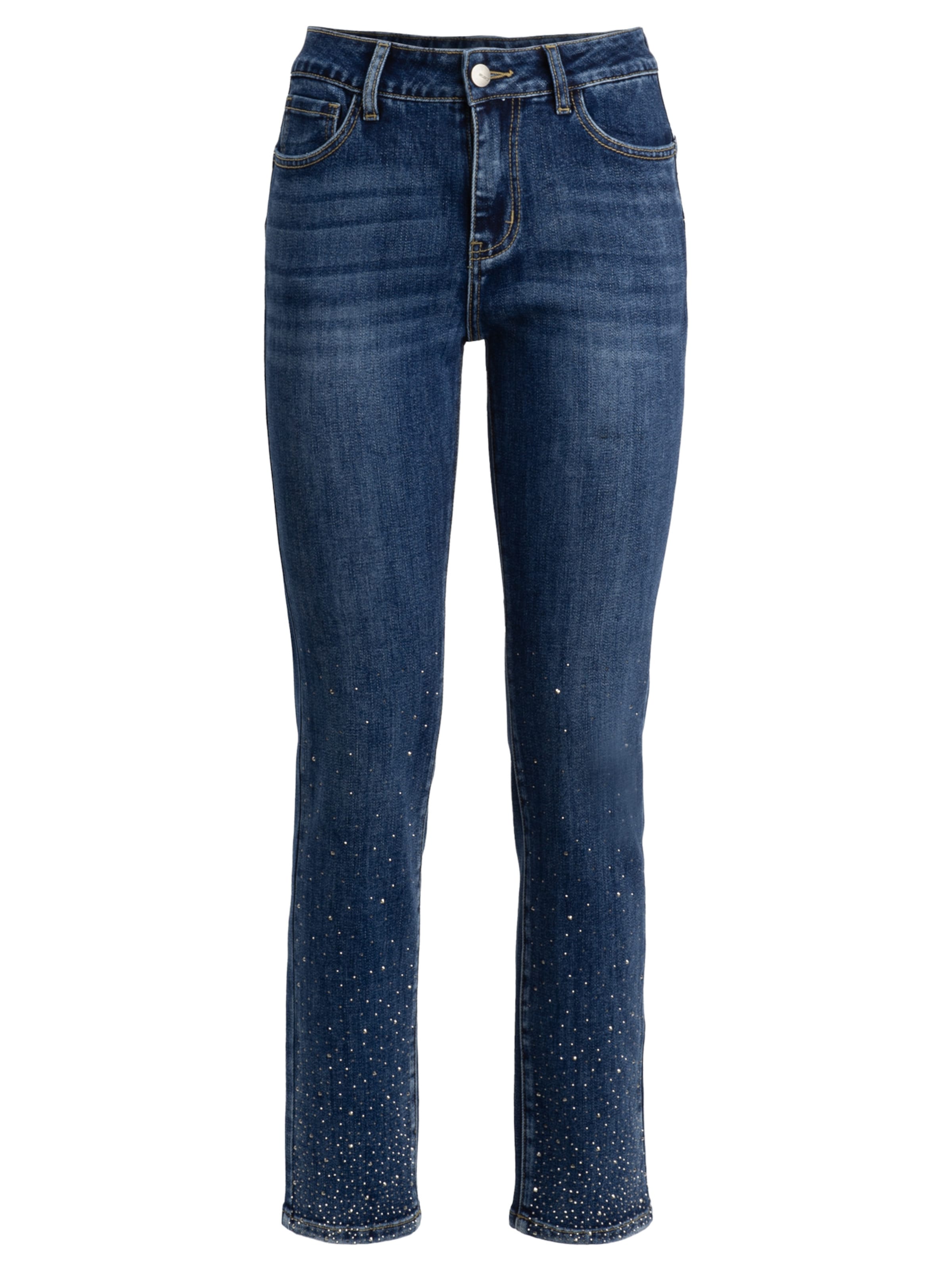 Coupe slim Jean Influencer en bleu : devant