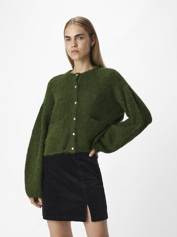 OBJECT Strickjacke 'SAGGIA' in Grün: Vorderseite
