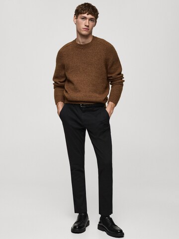 MANGO MAN Tapered Hose 'Prato' in Schwarz