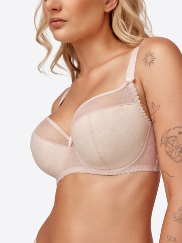 Azal T-shirt Bra 'Anita' in Beige