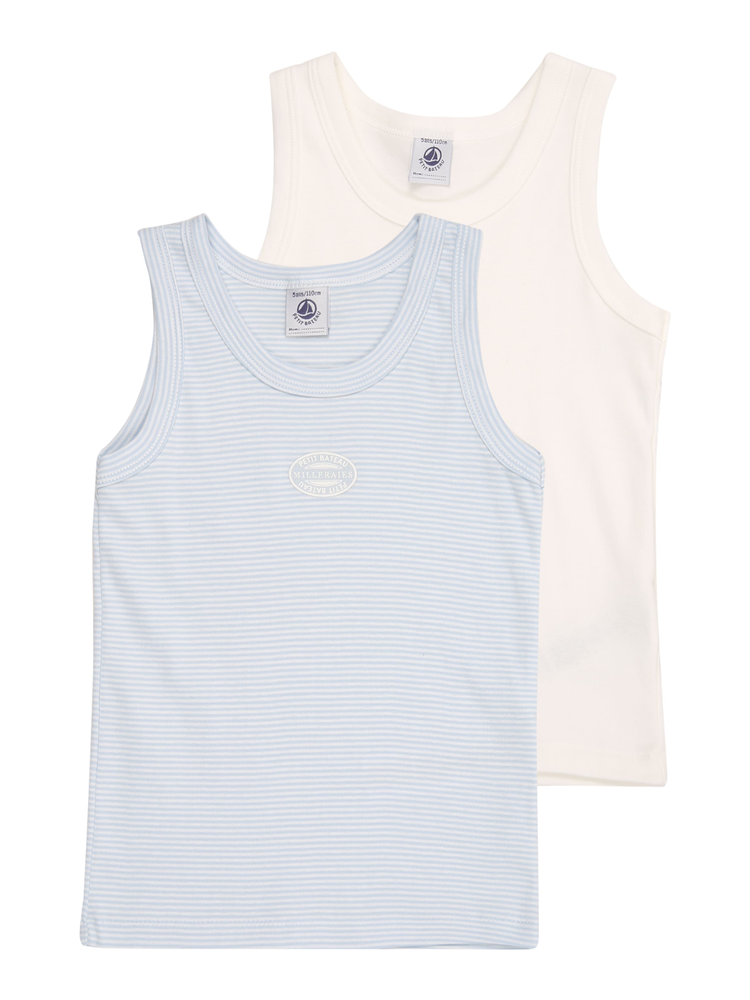 PETIT BATEAU Unterhemd in Blau: Vorderseite