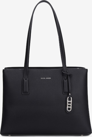Borsa a spalla 'Borsa a Spalla David Jones Ecopelle Saffiano Doppi Manici' di David Jones in nero: frontale