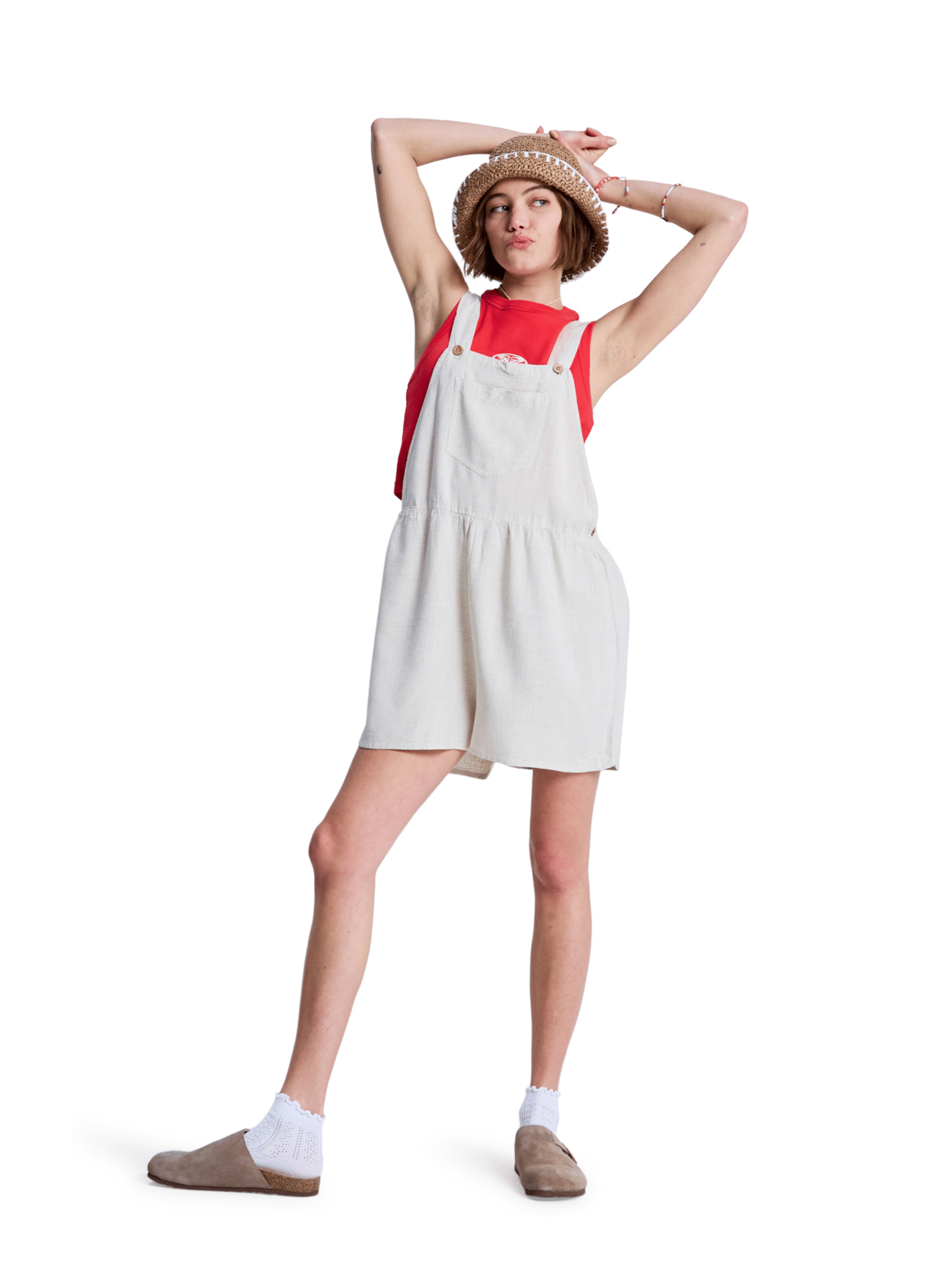 ROXY Overal 'Easy Isle Mini' - Biela