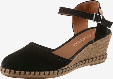 VERBENAS Slingback Pumps in Black: front