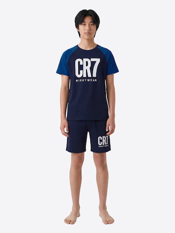 CR7 - Cristiano Ronaldo Nachtkledij ' Boys BASIC Short ' in Blauw: voorkant