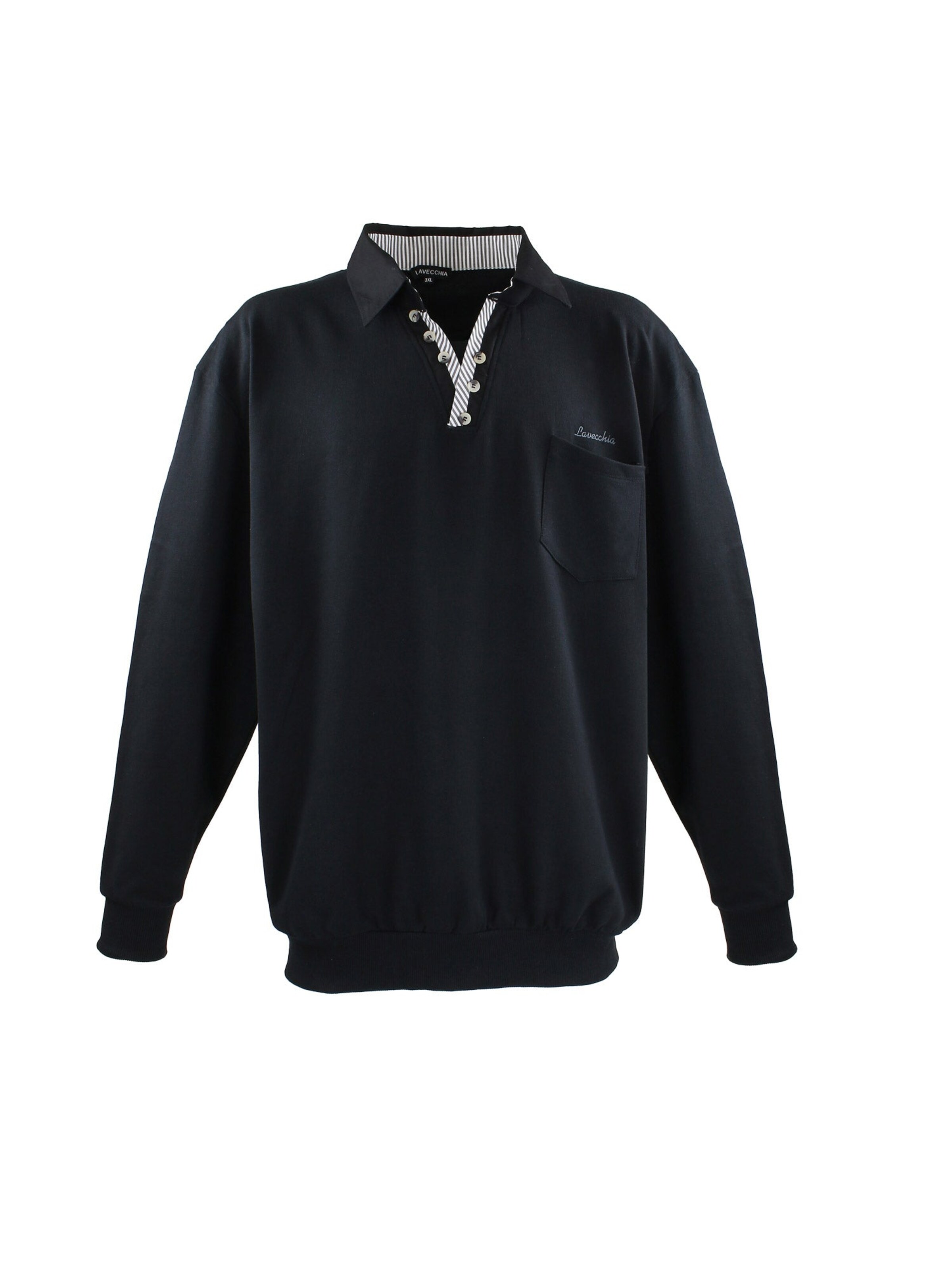 Lavecchia Sweatshirt 'LV-602'‌‌‌‌‌‌‌‌‌‌ in Schwarz: Vorderseite