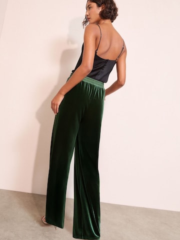 Friends Like These - Pierna ancha Pantalón 'Velvet' en verde