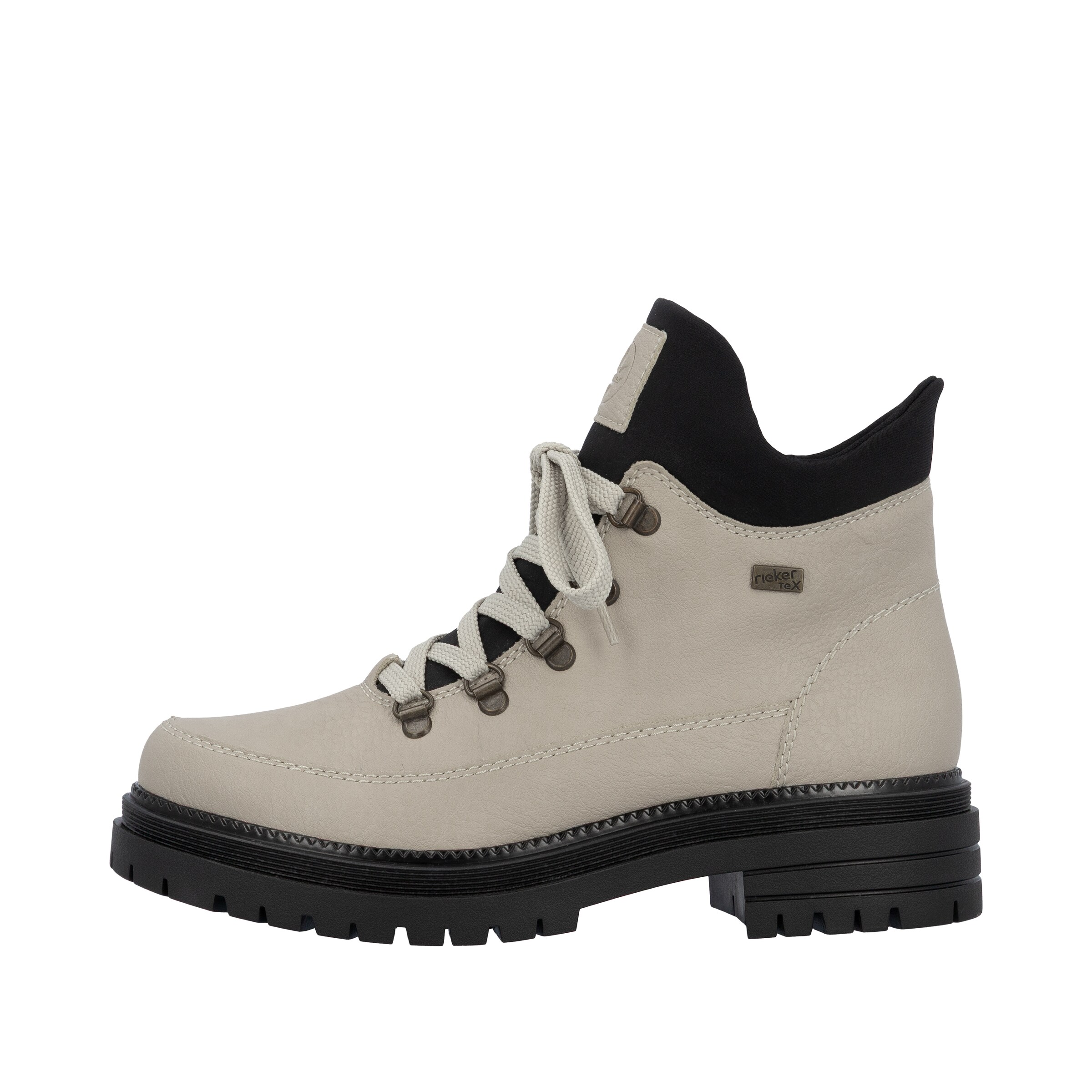 Rieker Schnürstiefelette in Beige