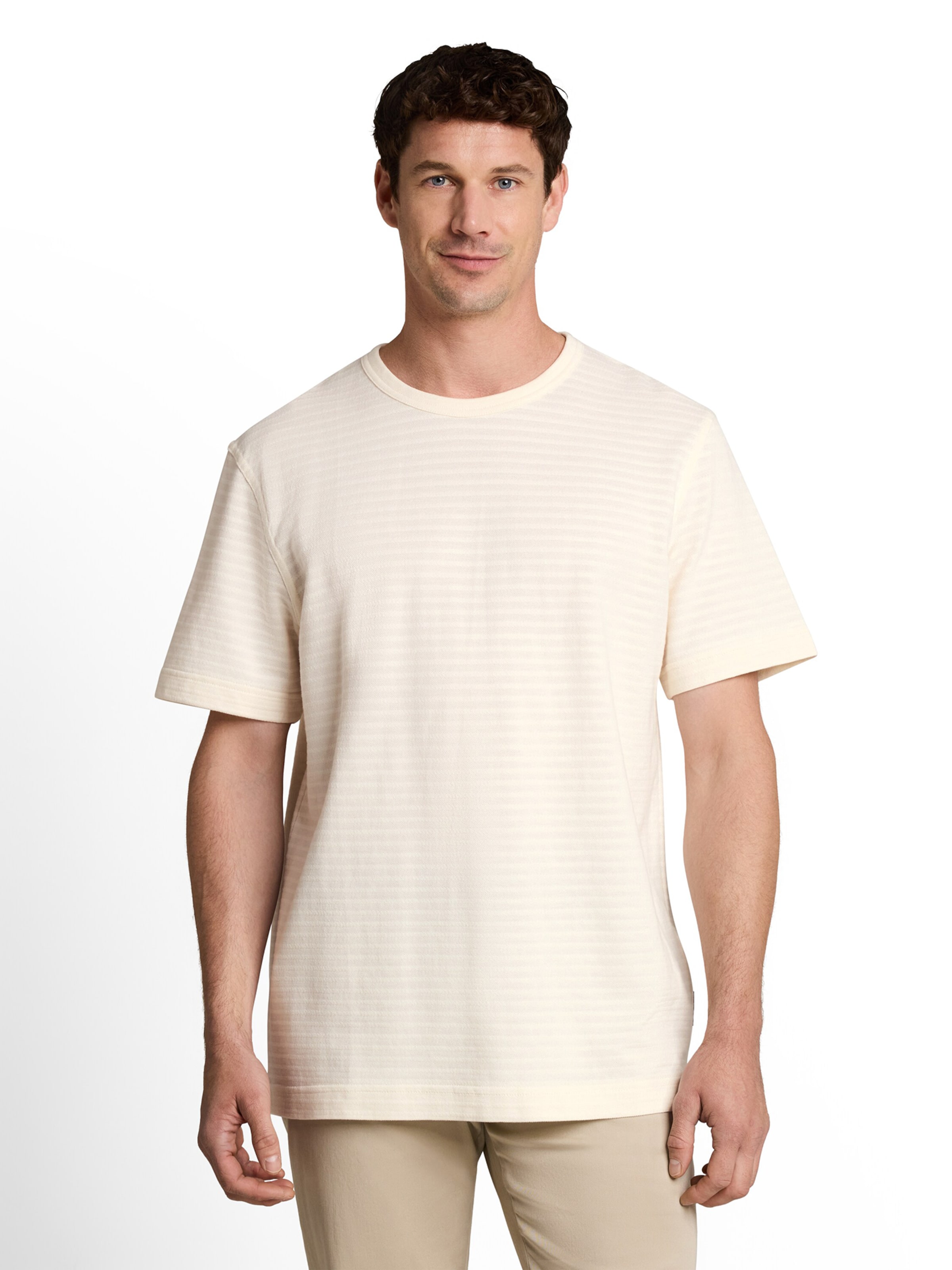 TOM TAILOR - Camisa em bege: frente