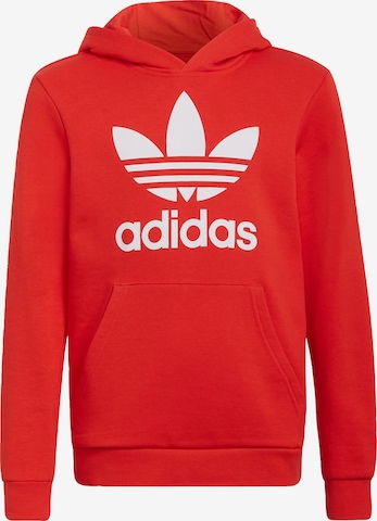 ADIDAS ORIGINALS Sweatshirt 'Trefoil' in Red: front