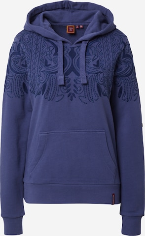 Superdry Sweatshirt 'Bohemian Crafted' in Blau: predná strana