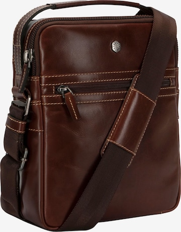 Jekyll & Hide Schoudertas in Bruin: voorkant