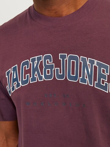 JACK & JONES Tričko 'JJECALEB' - Červená