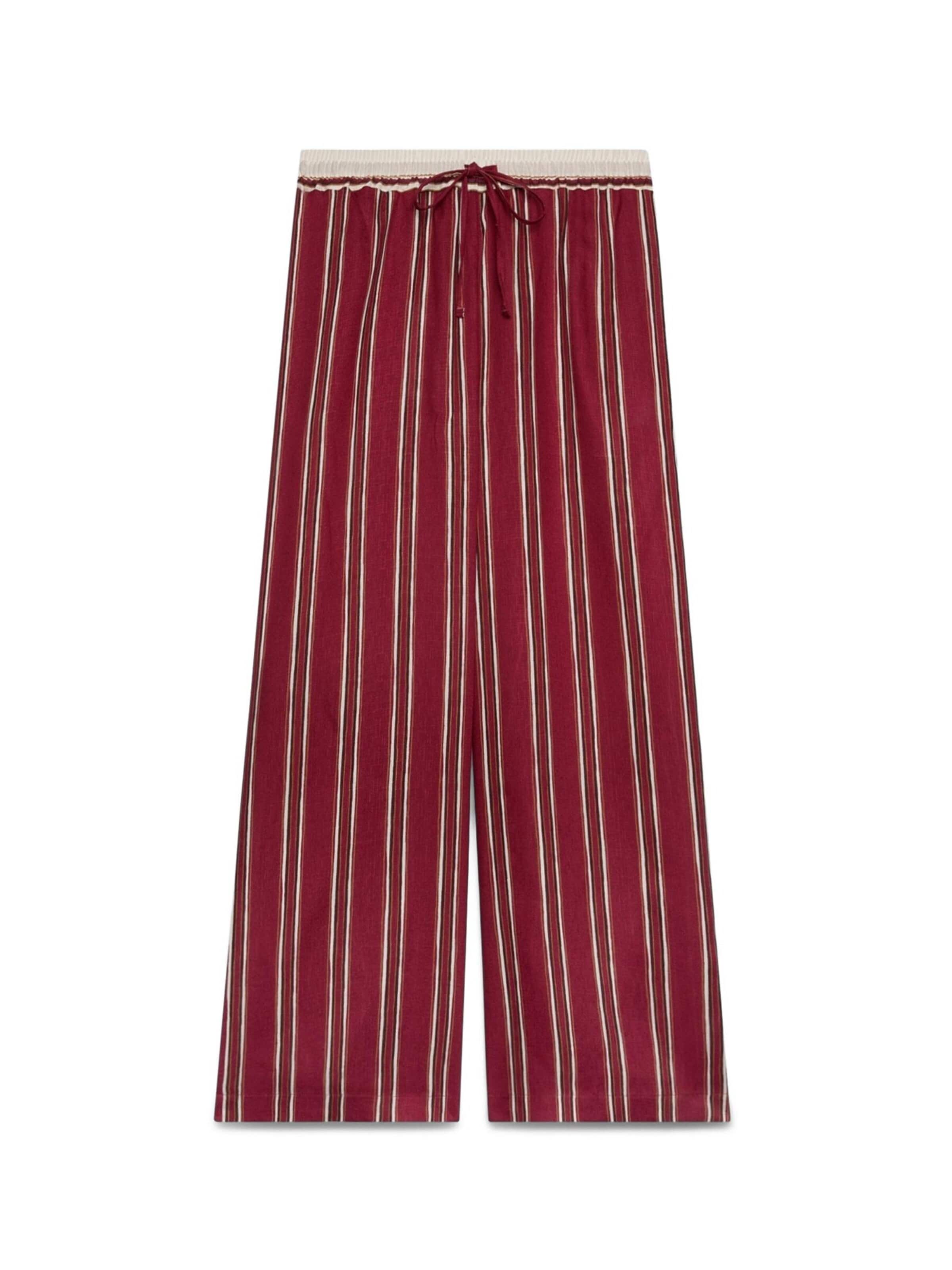 Fiorella Rubino - Pierna ancha Pantalón en rojo: frente