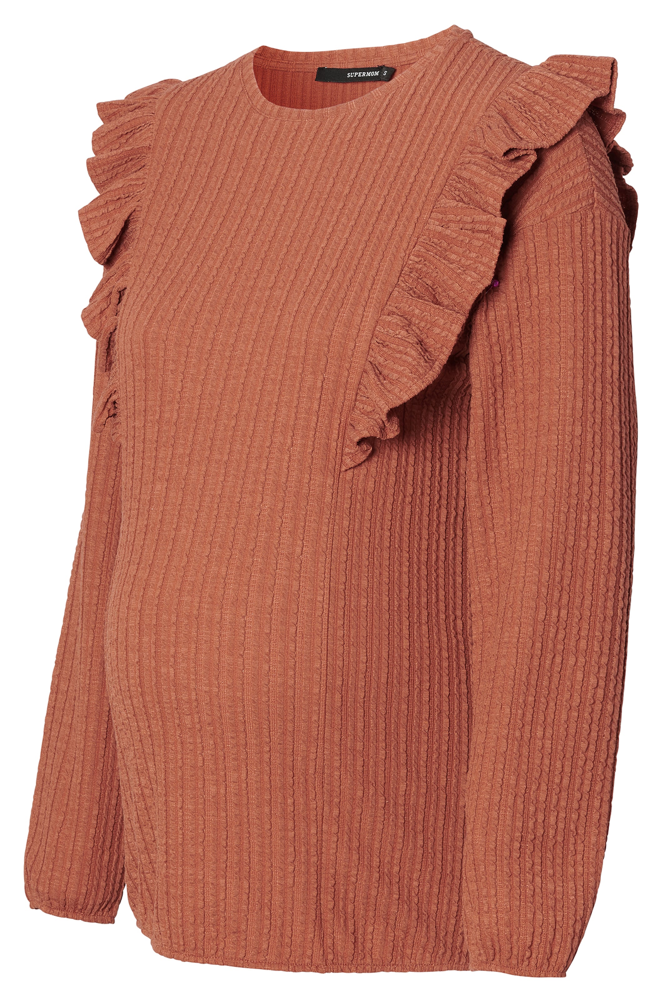 ruda Supermom Marškinėliai 'Abby': priekis