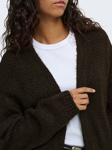 JDY Knit Cardigan 'JDYDINEA' in Brown