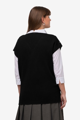 Ulla Popken Sweater 'Argyle' in Black