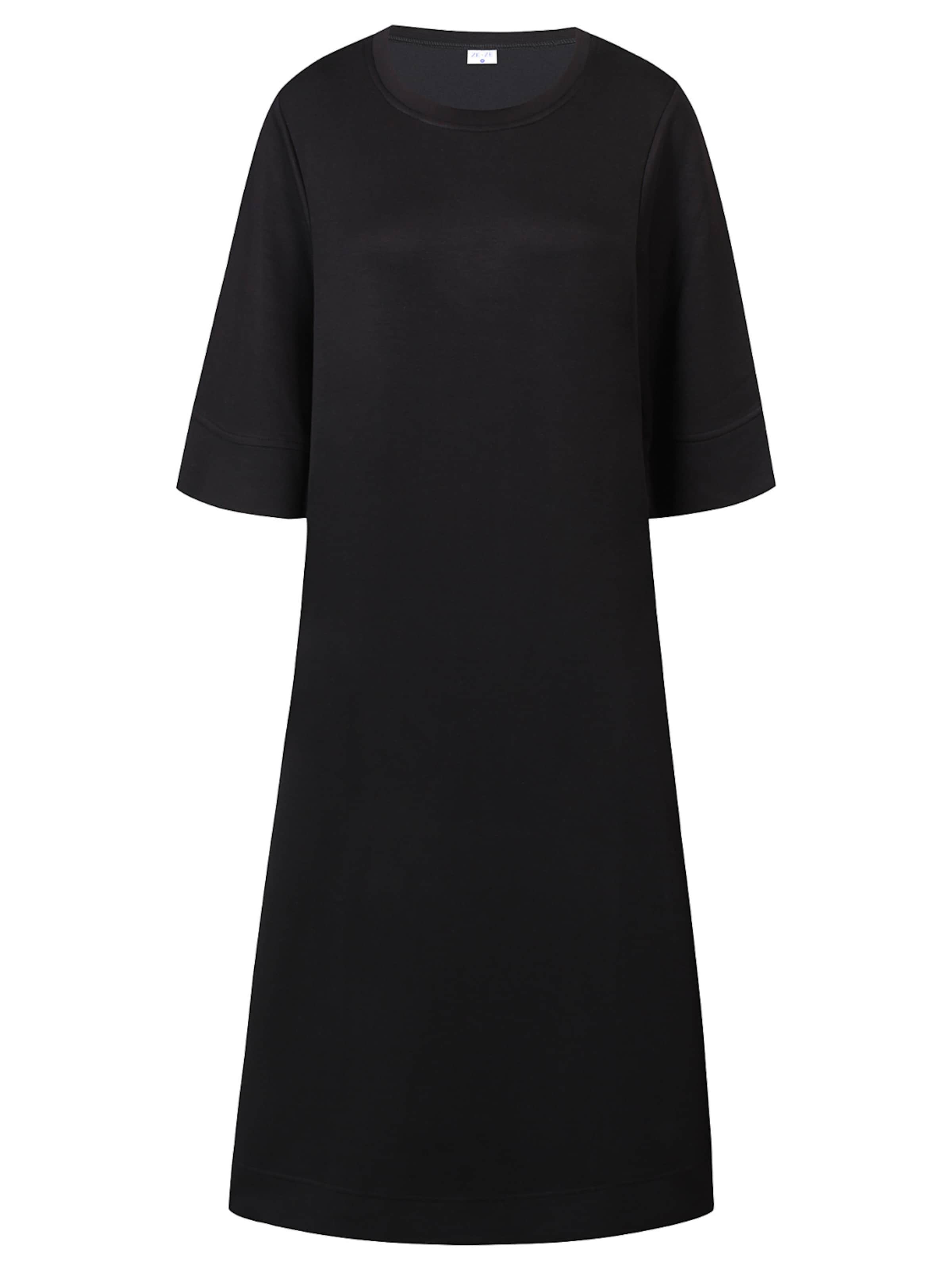 ze-ze Jurk 'Celinka 977' in Zwart: voorkant