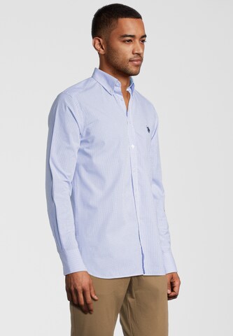 U.S. POLO ASSN. Regular fit Button Up Shirt in Blue