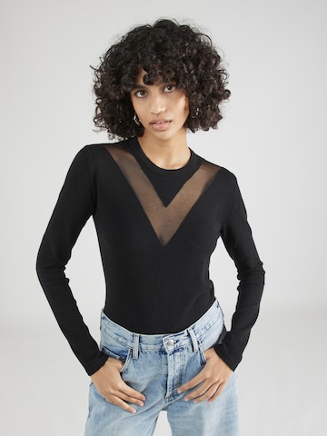 Pull-over Sisley en noir : devant