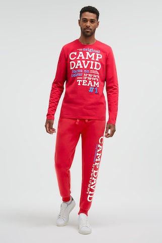 CAMP DAVID Regular Pants in Red
