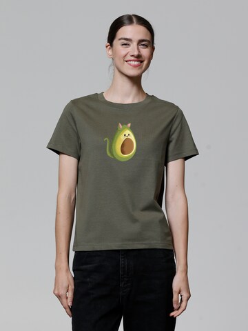 T-shirt ' Avocato ' Watapparel en vert : devant