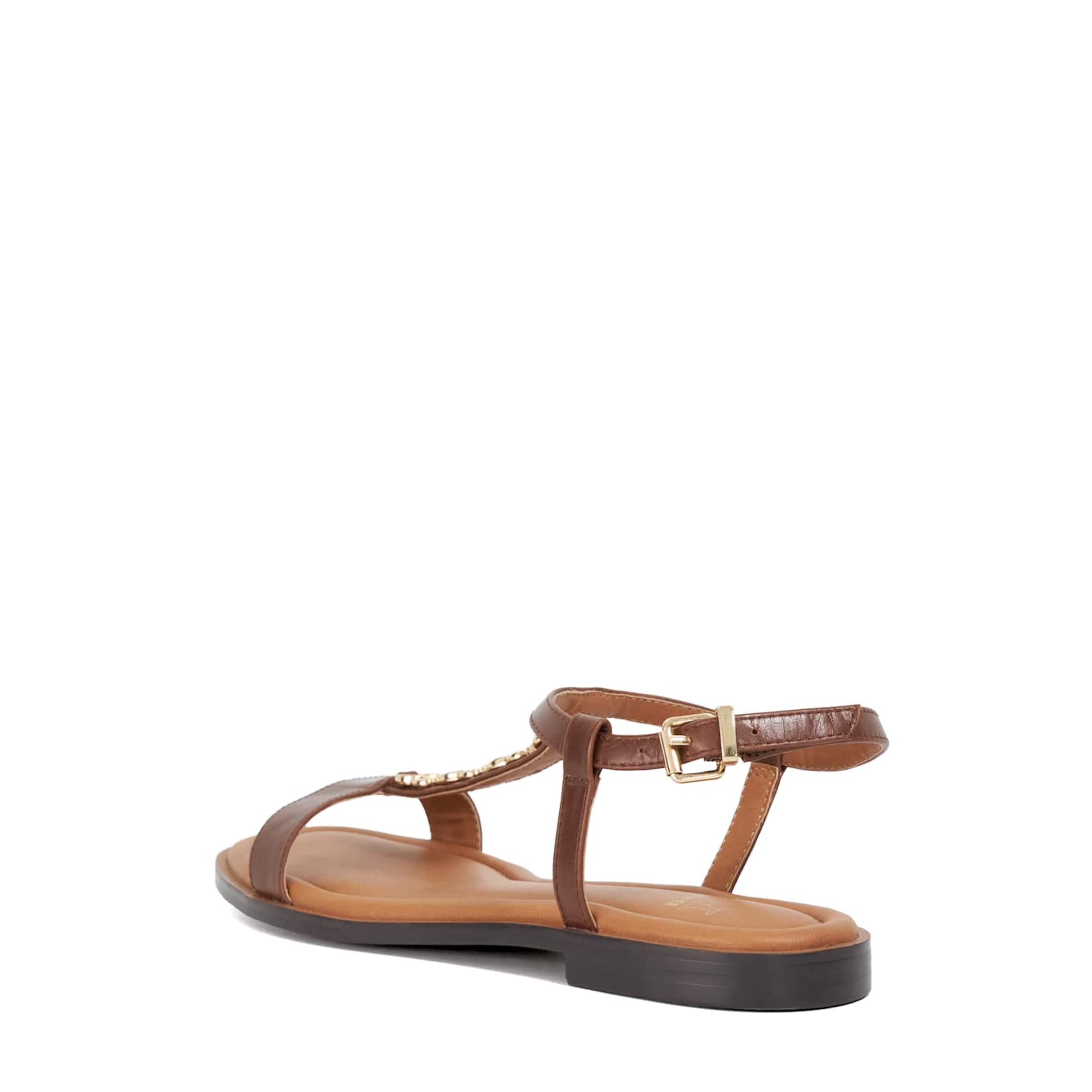 Dune LONDON Sandale 'Lollipops' in Braun