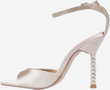 Sandales EXE en beige : devant