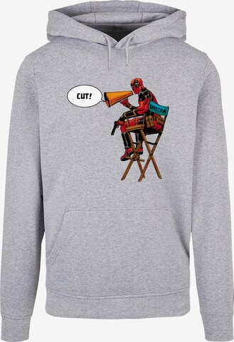 ABSOLUTE CULT Sweatshirt 'Deadpool - Directors Chair' in Grau: predná strana