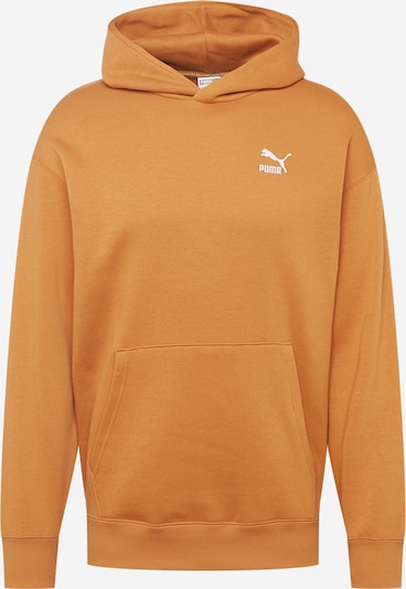 PUMA Sweatshirt 'Classics' in Cognac / White, Item view