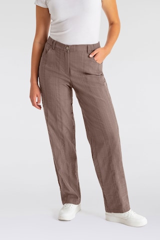 KjBRAND Wide leg Pants in Grey: front