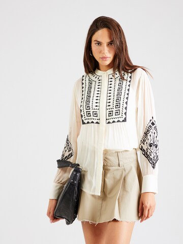 Derhy Blouse in Beige: front