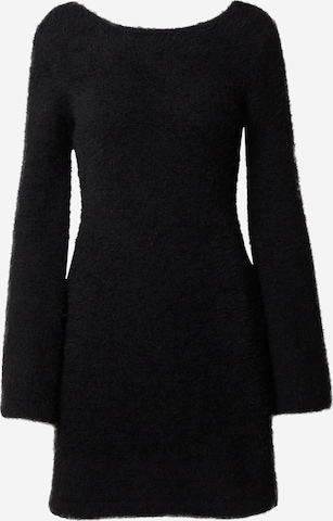 EDITED Knit dress 'Felka' in Black: front