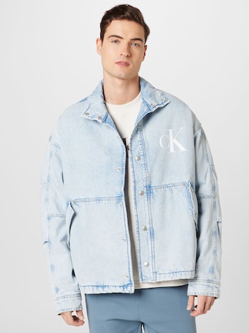 Calvin Klein Jeans Prehodna jakna | modra barva: sprednja stran