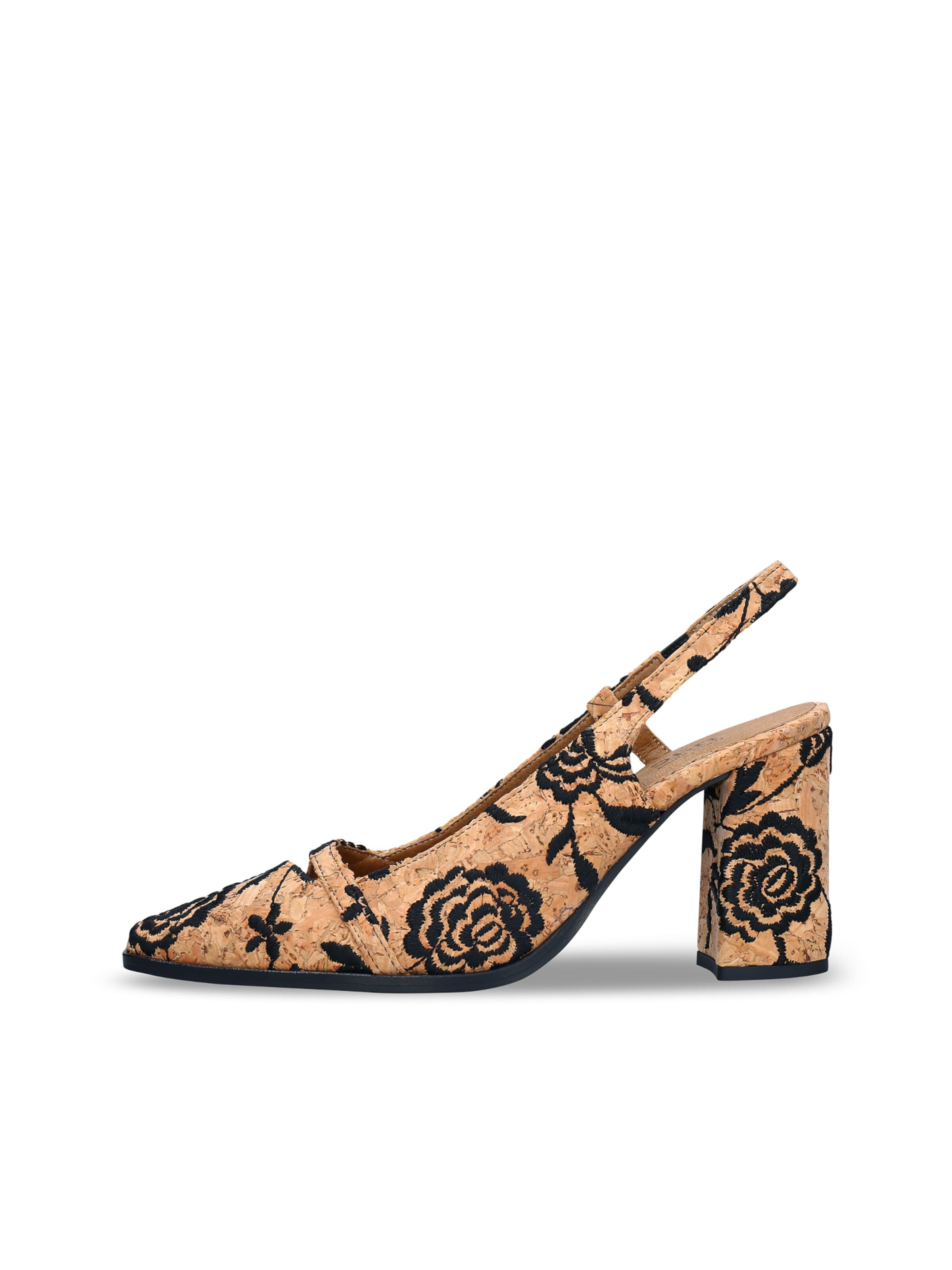 nae Vegan Shoes High front pumps 'LILOU' in Brown: front